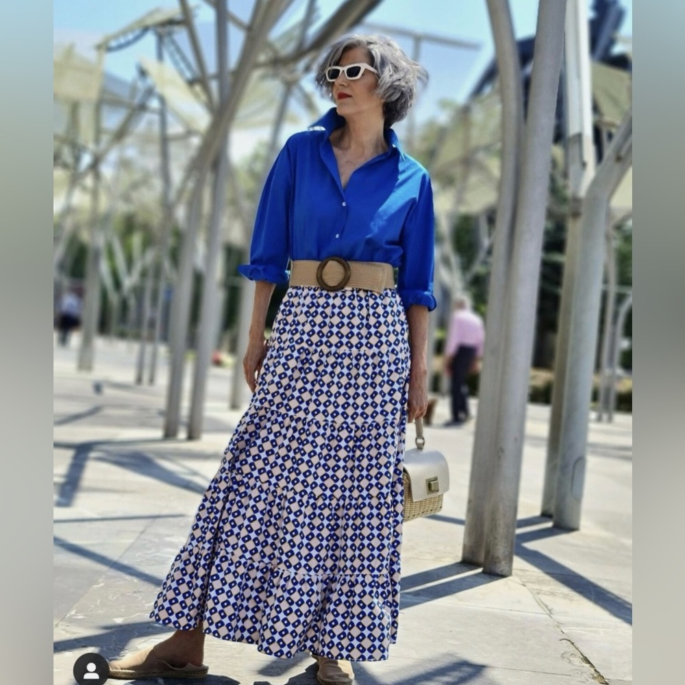 ❌SOLD❌. Zara Blue and White Skirt Set - Picture 7 of 7
